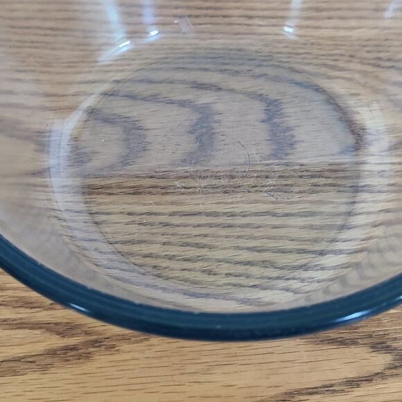 1940s Pyrex Flameware Top of Stove Ware 6.5" Blue Tint Sauce Pan 832-B No Handle - Picture 12 of 14